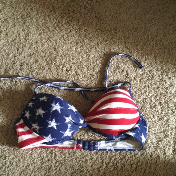 American Flag Bikini Top - Picture 1 of 3